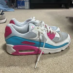 Nike White and Pink Sneakers